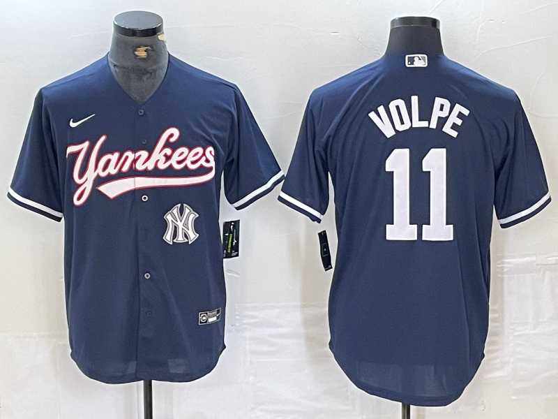 Men's New York Yankees #11 Anthony Volpe Navy With Patch Cool Base Stitched Baseball Jersey,We sell and wholesale Men's New York Yankees #11 Anthony Volpe Navy With Patch Cool Base Stitched Baseball Jersey on line form chian!